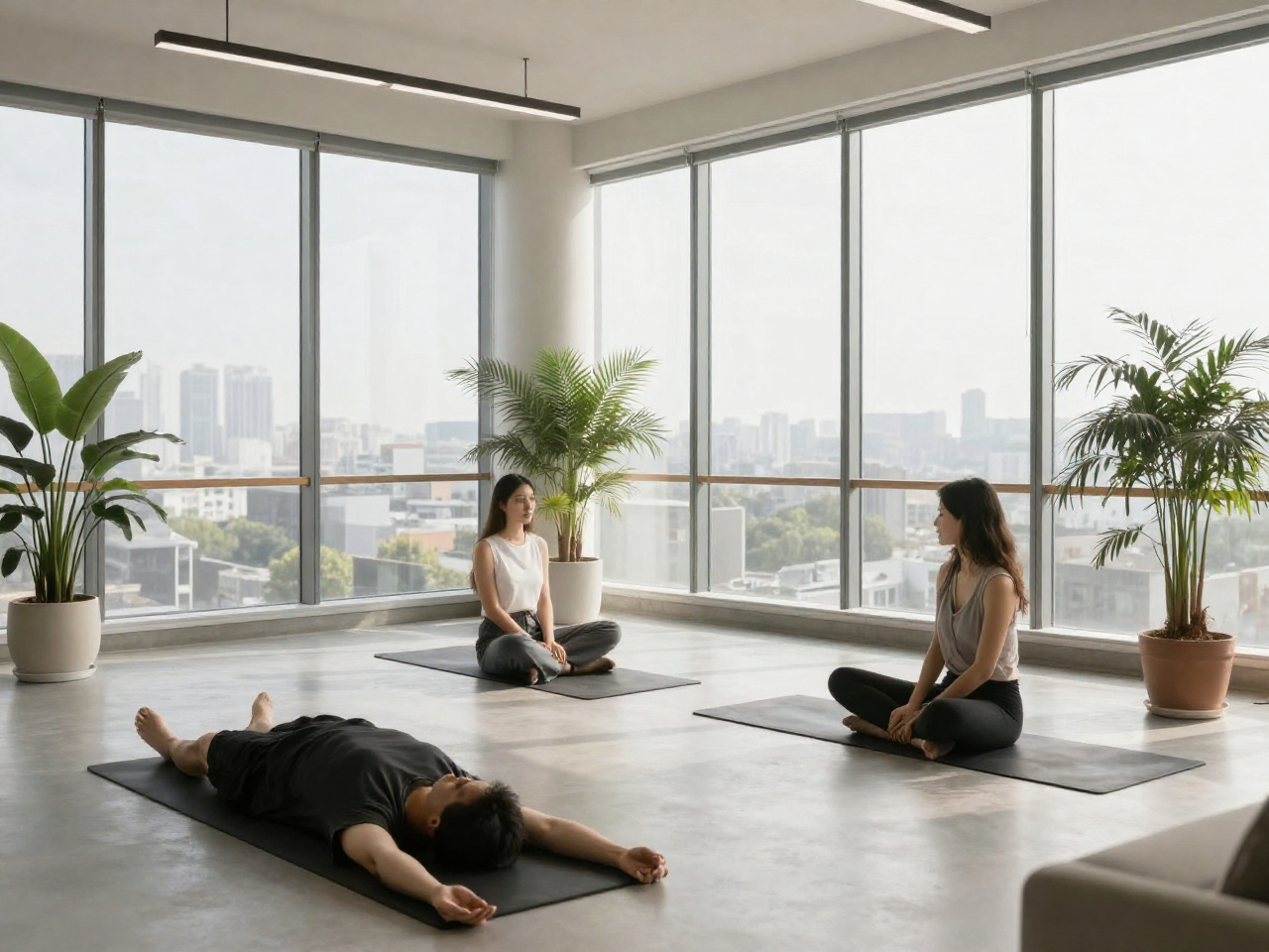 Rejuvenvivoflush wellness session in a modern office